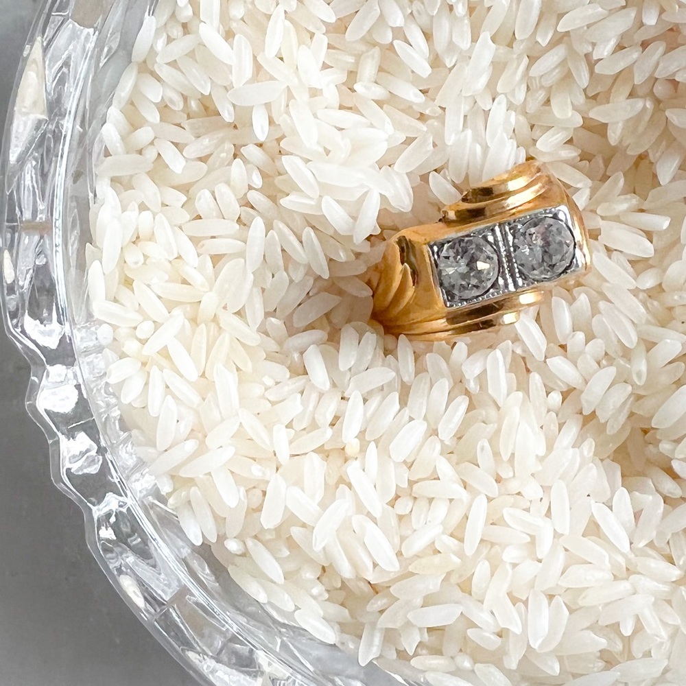 Dice Unisex Crystal Vintage Ring